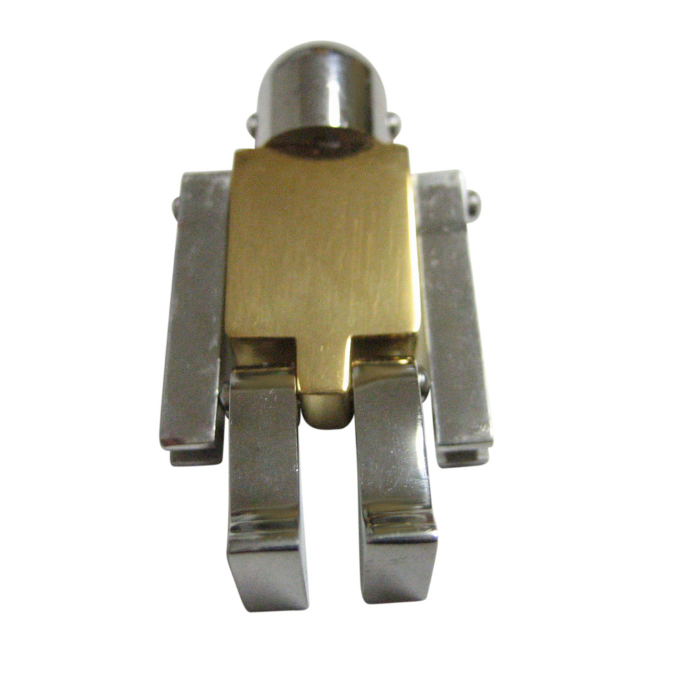 Golden Chrome Robot Magnet